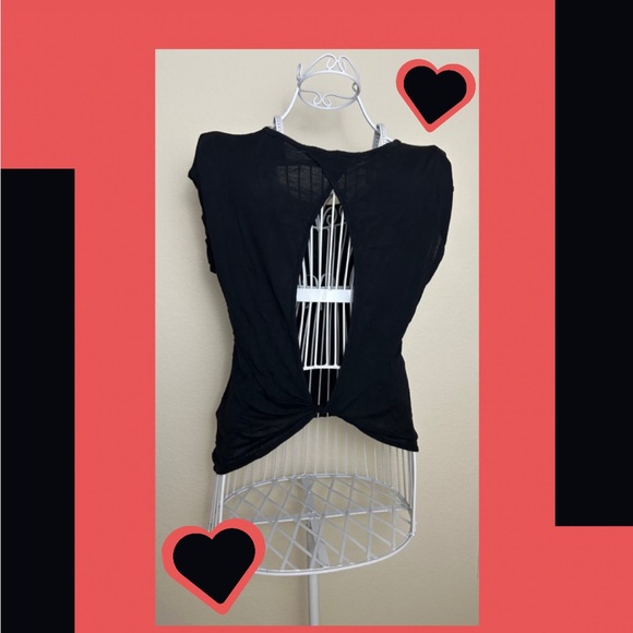 super soft the clas-sic black cut out y2k 2000s sequin top - Picture 2 of 2